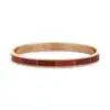 Bracelet LAURENCE en acier inoxydable et camaïeu de rouge 🌹