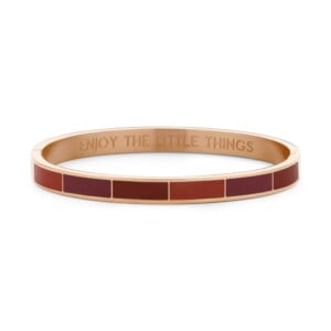 Bracelet LAURENCE en acier inoxydable et camaïeu de rouge 🌹