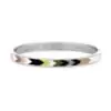 Bracelet/jonc Co88 France en acier inoxydable argenté et émail multicolore