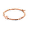 8CB-90573 Bracelet Co88 France en acier inoxydable rose gold avec motif étoile
