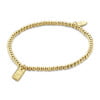 Bracelet Co88 France en acier inoxydable doré avec pampilles différents motifs