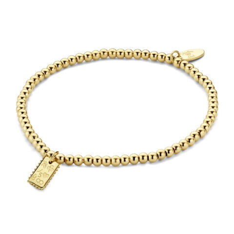 Bracelet Co88 France en acier inoxydable doré avec pampilles différents motifs