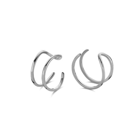 Boucles d'oreilles/puces d'oreilles Co88 France en acier inoxydable argenté
