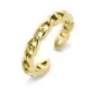 Bague Co88 France en acier inoxydable doré