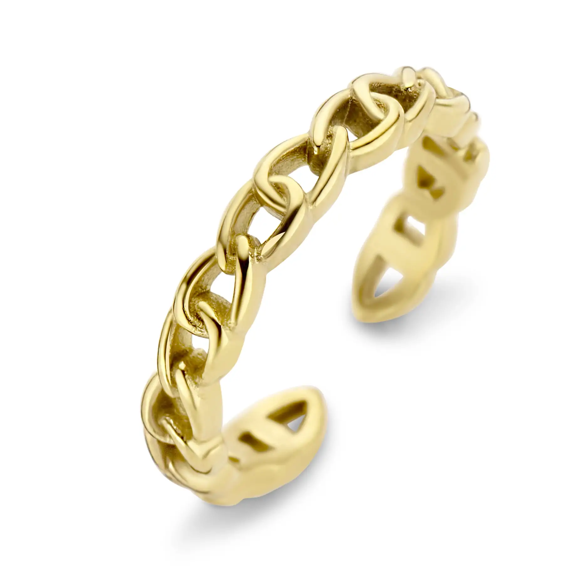 Bague Co88 France en acier inoxydable doré
