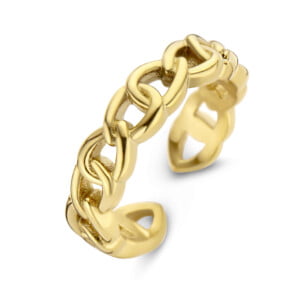 Bague JOSEPHINE en acier inoxydable doré