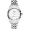 Montre STEPHANIE Femme en acier inoxydable argenté cadrant blanc
