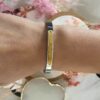 Bracelet/jonc Co88 France en acier inoxydable argenté motive love