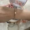 8CB-90573-1 Bracelet Co88 France en acier inoxydable rose gold avec motif étoile
