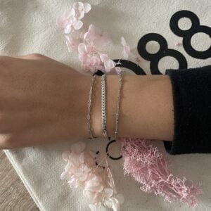 Bracelet multi-chaines AUDE Co88 France en acier inoxydable