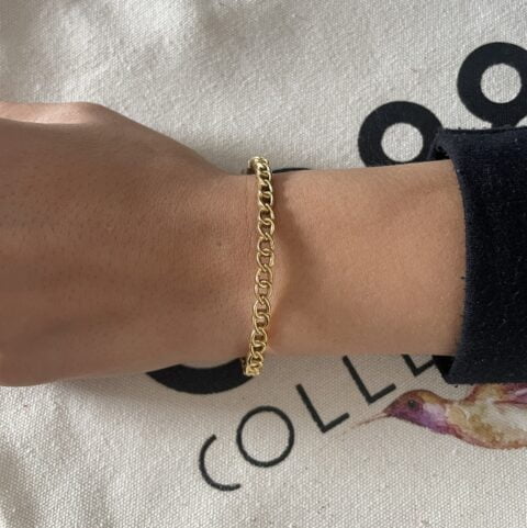 Bracelet/jonc en acier inoxydable doré Co88 France