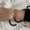 8CB-90860-1 Bracelet MARIE Co88France en acier inoxydable et tissu noir