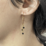 Boucles d’oreilles en pierres naturelles CINDY / NOEMIE