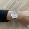 Montre Co88 France en acier inoxydable argenté, cadrant blanc