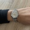 Montre Co88 France en acier inoxydable argenté, cadrant blanc