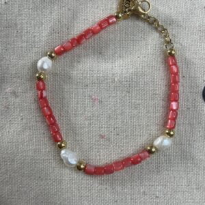 Bracelet perle nacrée perle d'eau douce LEANA