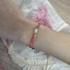 Bracelet perle nacrée perle d'eau douce LEANA Bracelets Co88 France en acier inoxydable doré et perles nacrées, perles d'eau douce