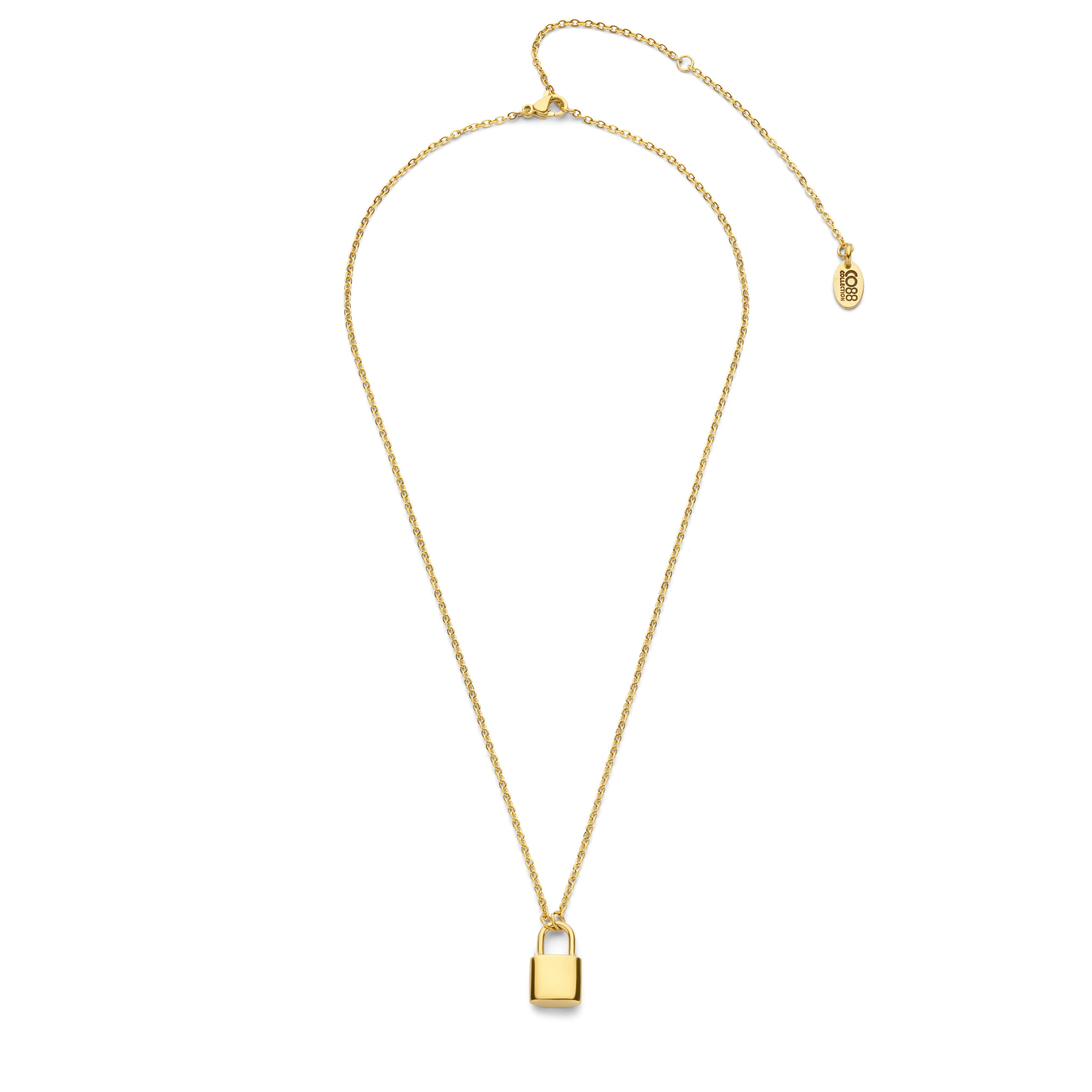 Collier CARMEN cadenas en acier inoxydable doré