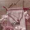 Composition collier Co88 France en acier inoxydable doré, maille et charms cadenas