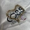 Bracelet Co88 France en acier inoxydable doré, maille forçat