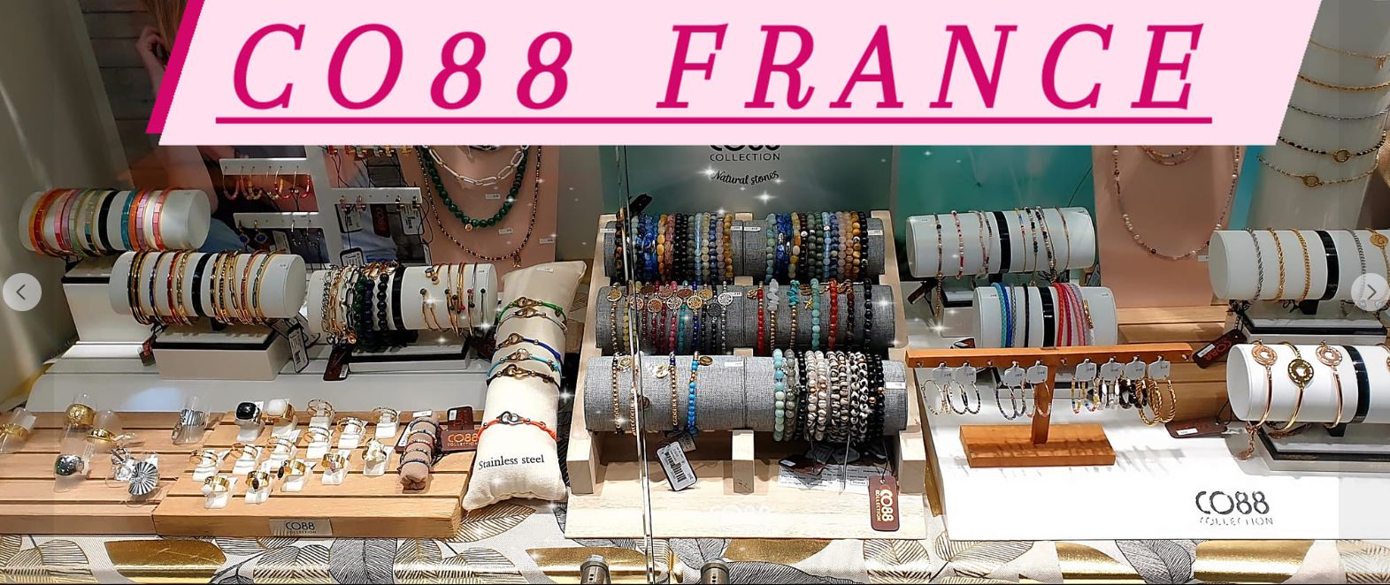 Vitrine bijoux Co88 de la bijouterie Clarisse