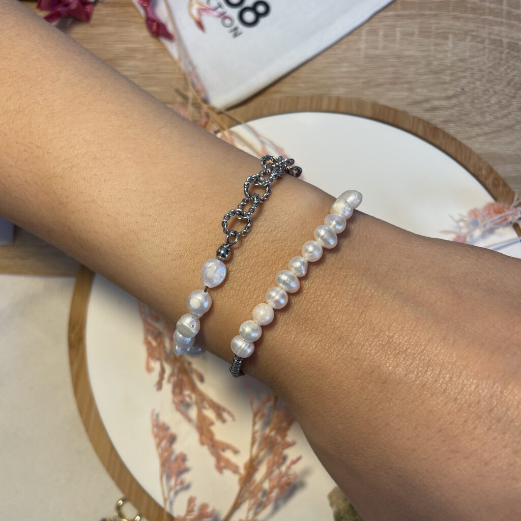 Bijoux perles d'eau douce C088 France tendance de cet été