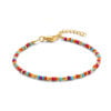 Bracelet Co88 France acier inoxydable et perles colorées
