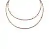 Collier Co88 France en perle miyuki et acier inoxydable