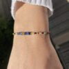 Bracelet Co88 France en acier inoxydable et perles colorées