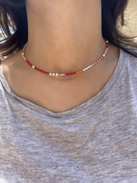 Collier Co88 France en acier inoxydable et perles, perles d'eau douce